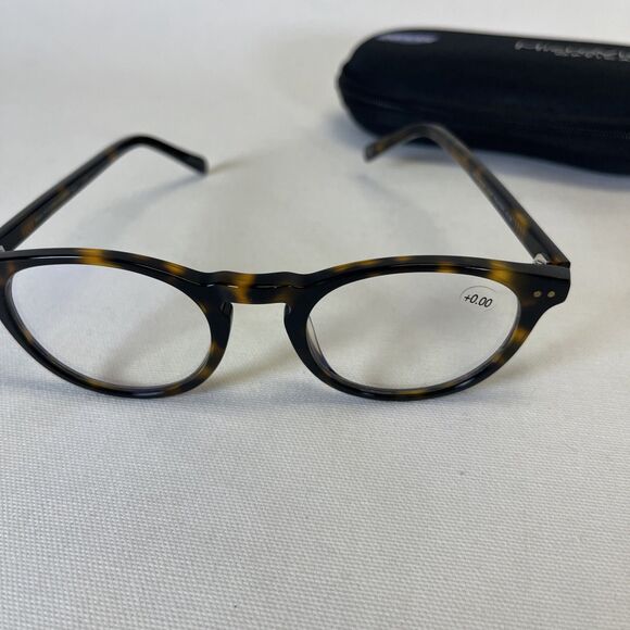 MicroVision Optical Blue Light Blocking Readers Forte Tortoise Frame w Case 0.00 - Picture 2 of 4